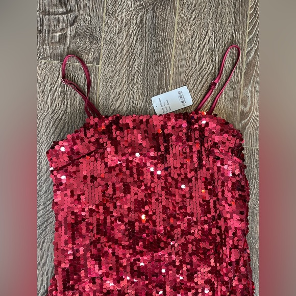Red Sequin Dress - Picture 7 of 8